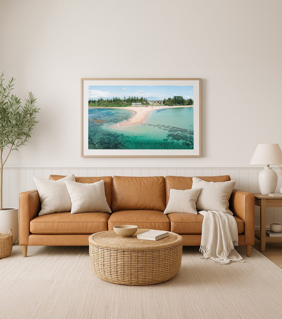 Power Bank – Aerial Coastal Print of Toowoon Bay Beach, NSW Print - From Above Images