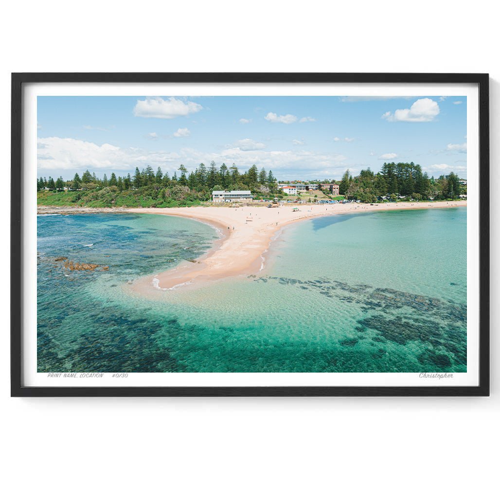 Power Bank – Aerial Coastal Print of Toowoon Bay Beach, NSW Print - From Above Images