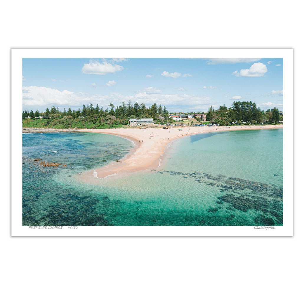 Power Bank – Aerial Coastal Print of Toowoon Bay Beach, NSW Print - From Above Images