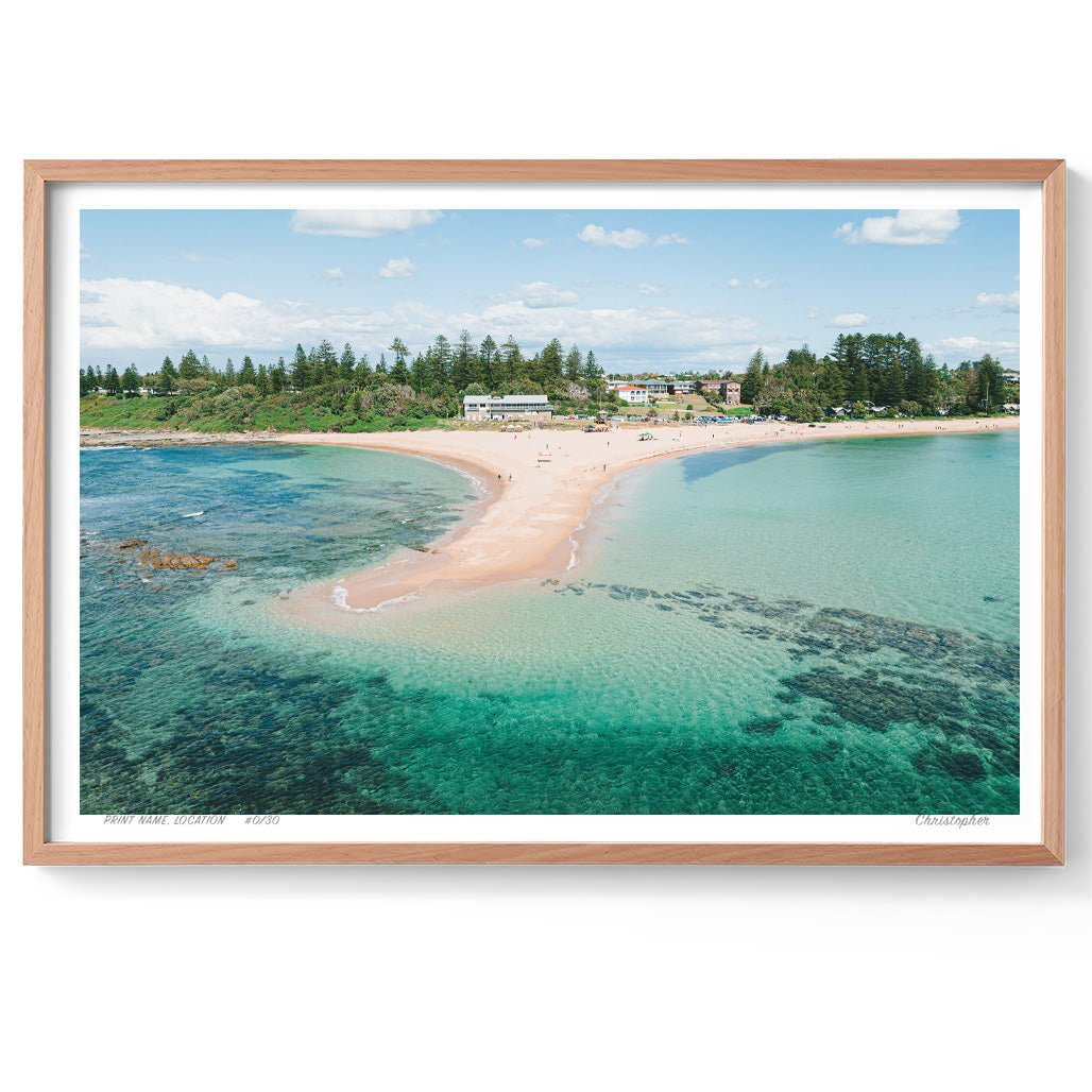 Power Bank – Aerial Coastal Print of Toowoon Bay Beach, NSW Print - From Above Images