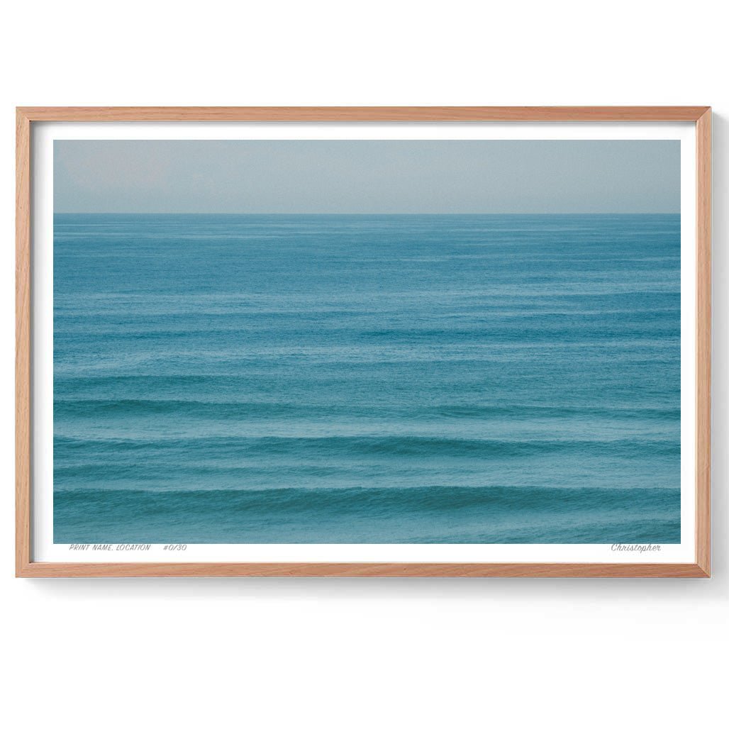 Shelly Haze – Aerial Coastal Print of Shelly Beach, NSW Print - From Above Images