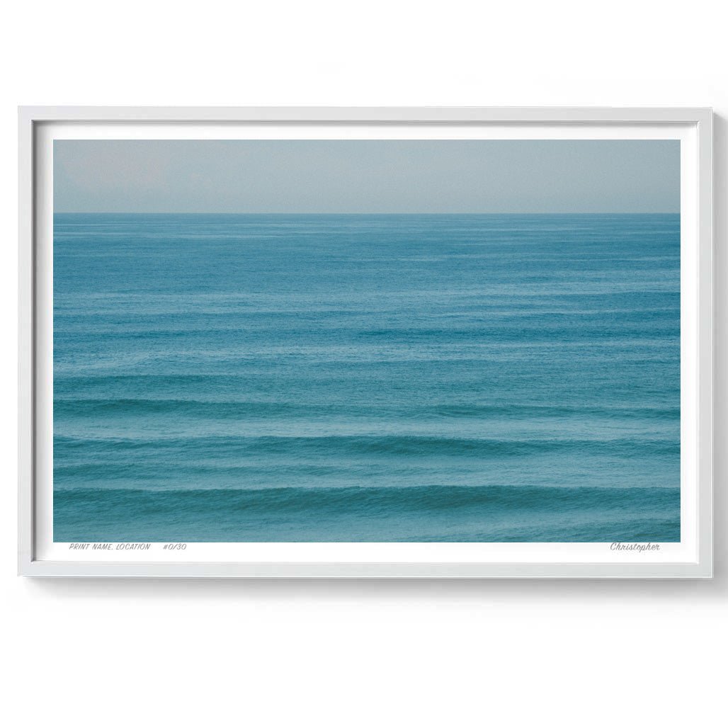 Shelly Haze – Aerial Coastal Print of Shelly Beach, NSW Print - From Above Images