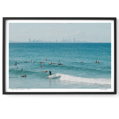 Slow is Fast - Coastal Print of Snapper Rocks, Coolangatta, QLD Print - From Above Images
