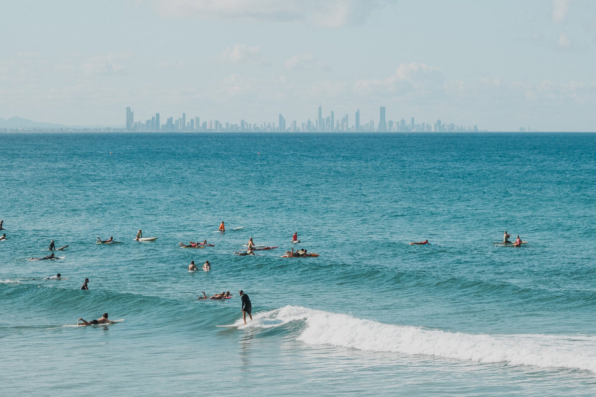 Slow is Fast - Coastal Print of Snapper Rocks, Coolangatta, QLD Print - From Above Images