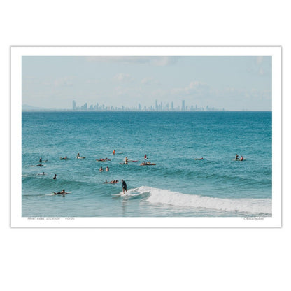 Slow is Fast - Coastal Print of Snapper Rocks, Coolangatta, QLD Print - From Above Images