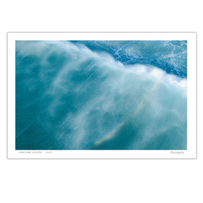 Washed - Aerial Ocean Print of South West Rocks, NSW