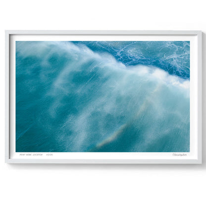 Washed - Aerial Ocean Print of South West Rocks, NSW