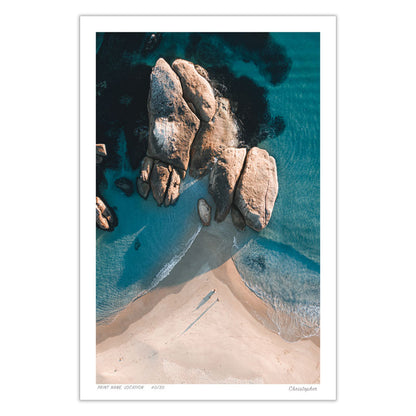 Signature - Aerial Coastal Print of South West Rocks, NSW
