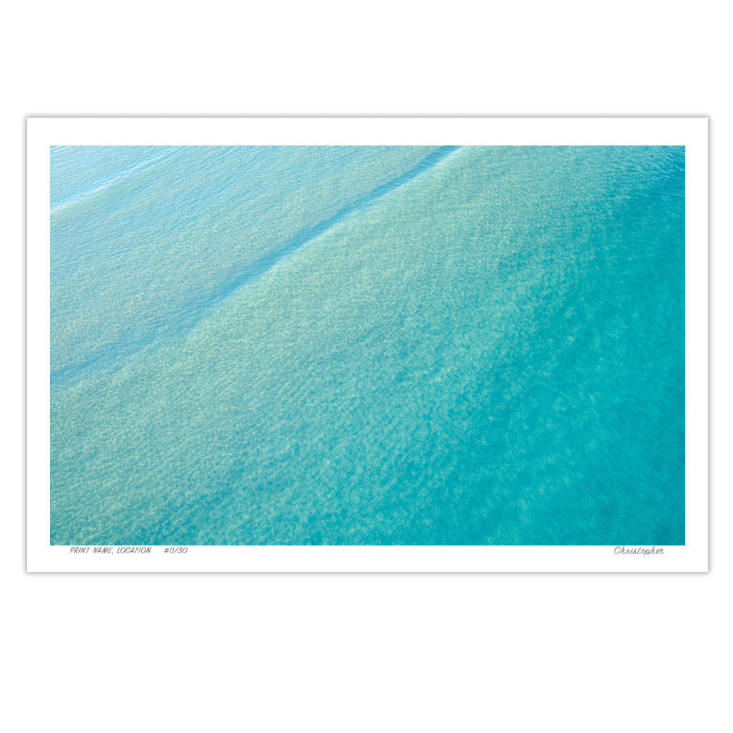 Blue – Aerial Coastal Print of Terrigal Beach, NSW