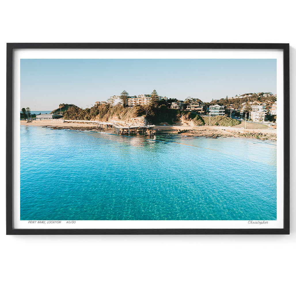 Stunning – Aerial Coastal Print of Terrigal Beach, NSW