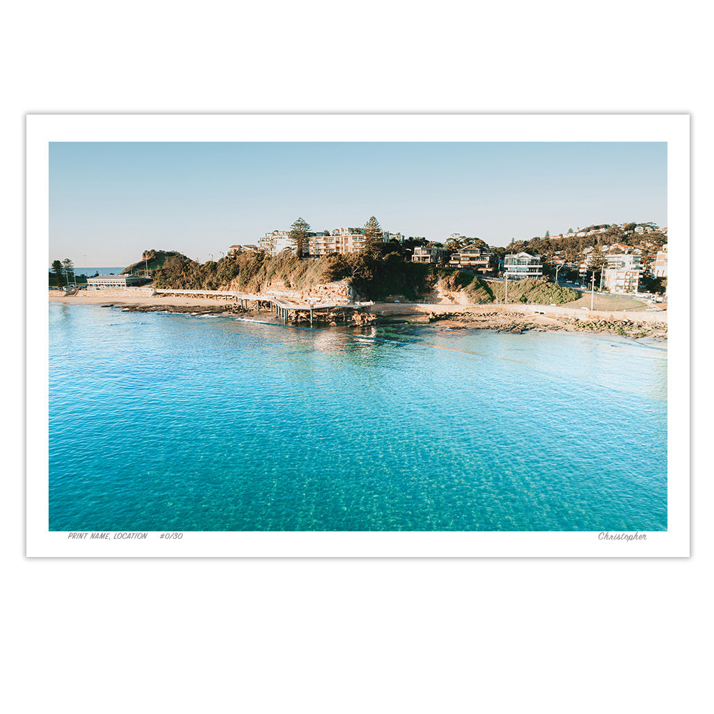 Stunning – Aerial Coastal Print of Terrigal Beach, NSW