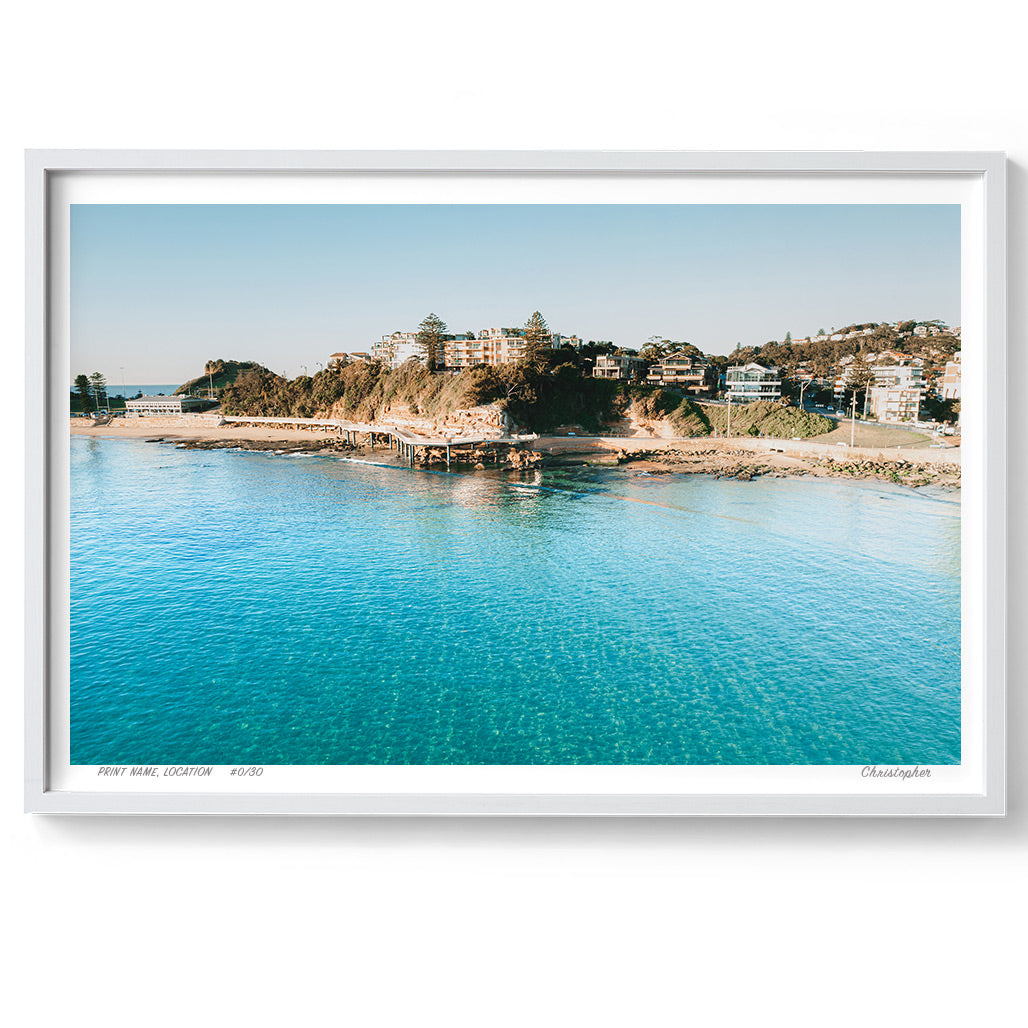 Stunning – Aerial Coastal Print of Terrigal Beach, NSW