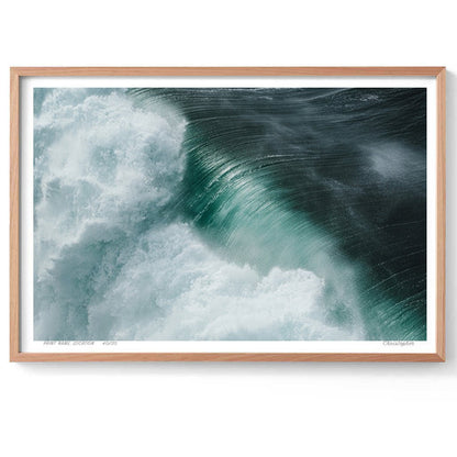 Texture – Aerial Surf Print of Forresters Beach, NSW Print - From Above Images