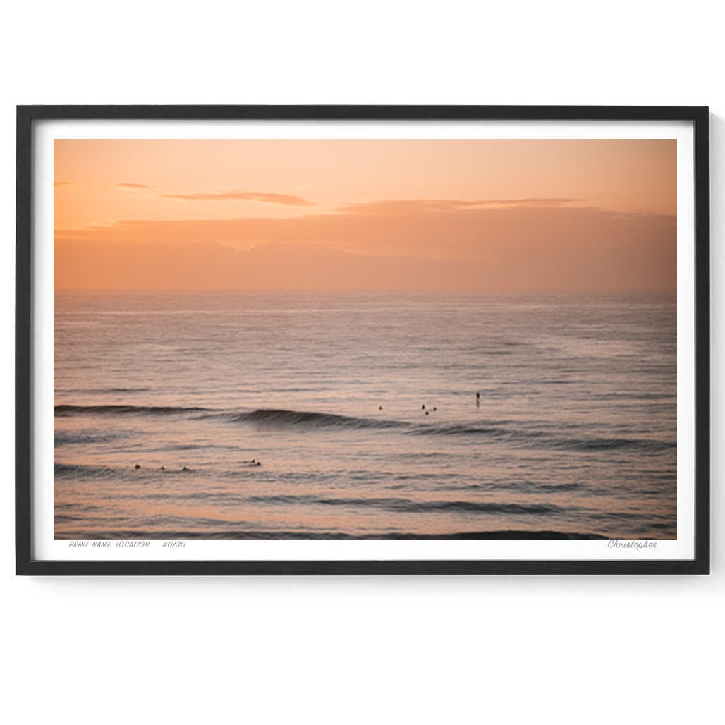 The day before – Aerial Coastal Print of Shelly Beach, NSW Print - From Above Images