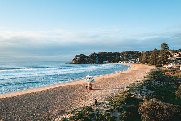 Tower Lines – Aerial Coastal Print of Avoca, NSW