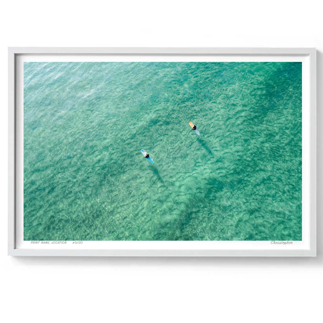 Twins – Aerial Coastal Print of Shelly Beach, NSW Print - From Above Images