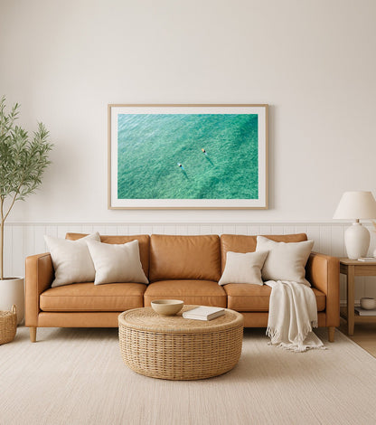 Twins – Aerial Coastal Print of Shelly Beach, NSW Print - From Above Images