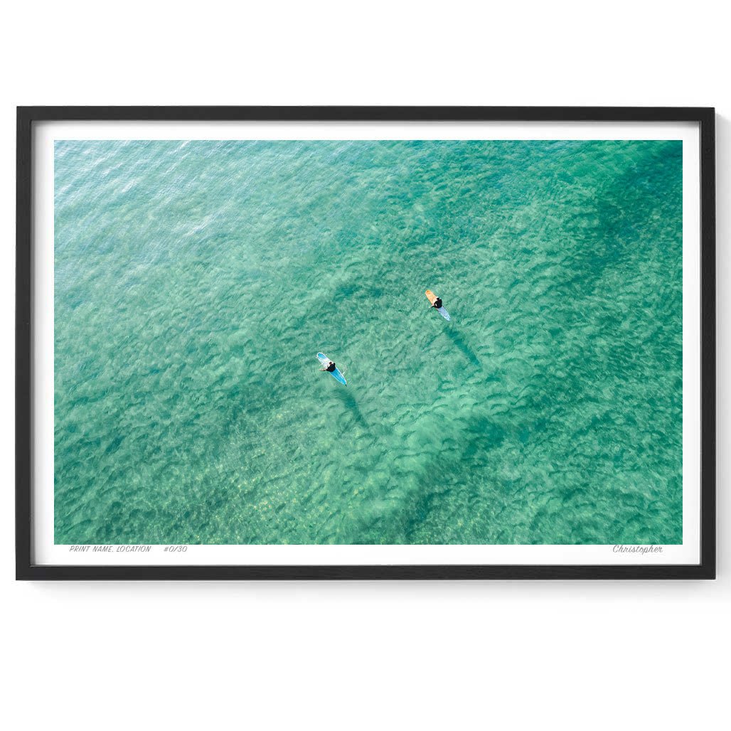 Twins – Aerial Coastal Print of Shelly Beach, NSW Print - From Above Images