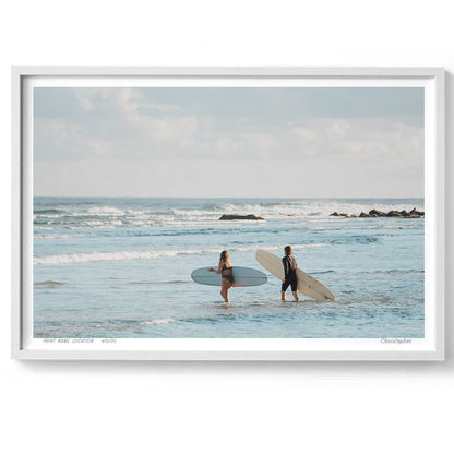 Two for Two - Coastal Print of Snapper Rocks, Coolangatta, QLD Print - From Above Images