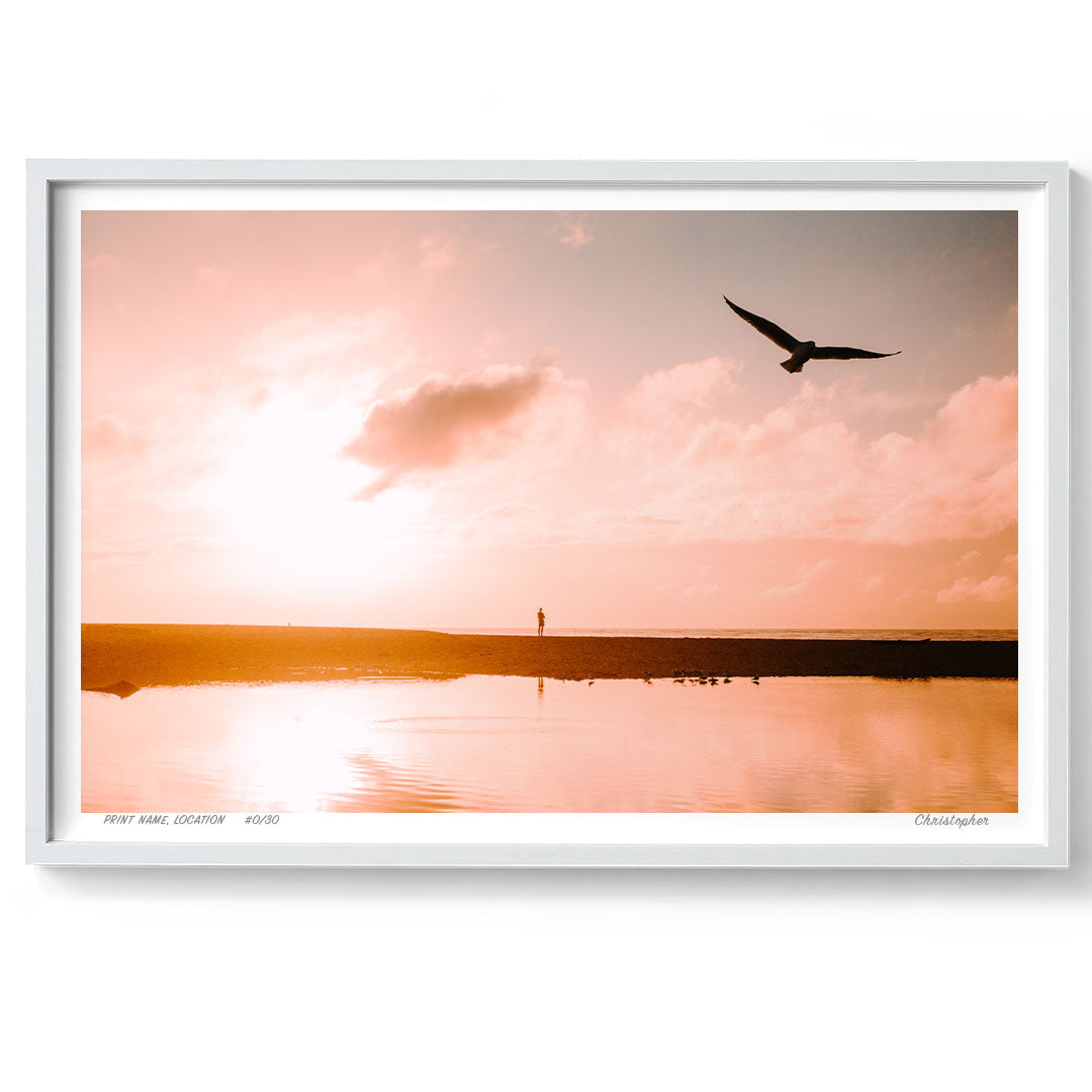 Golden Flight – Coastal Print of Wamberal Beach, NSW