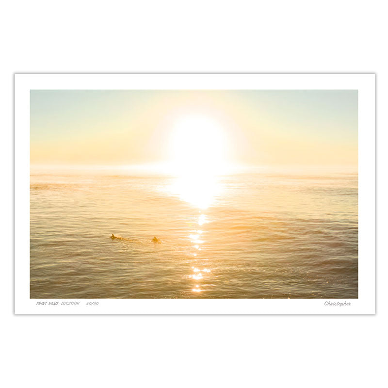 Golden Horizon – Coastal Print of Wamberal Beach, NSW