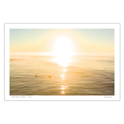 Golden Horizon – Coastal Print of Wamberal Beach, NSW