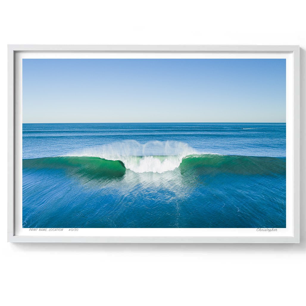 Your Choice – Aerial Surf Print of Forresters Beach, NSW Print - From Above Images