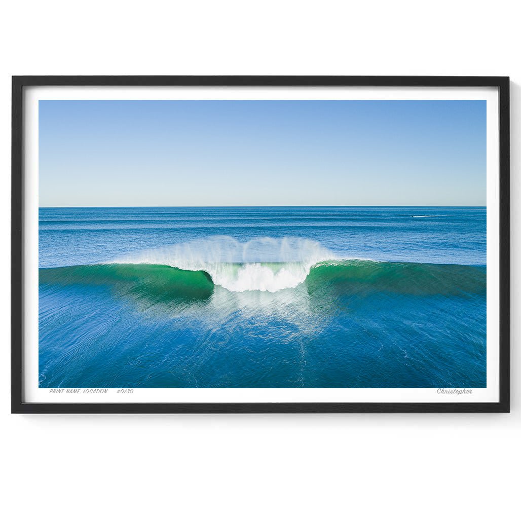 Your Choice – Aerial Surf Print of Forresters Beach, NSW Print - From Above Images