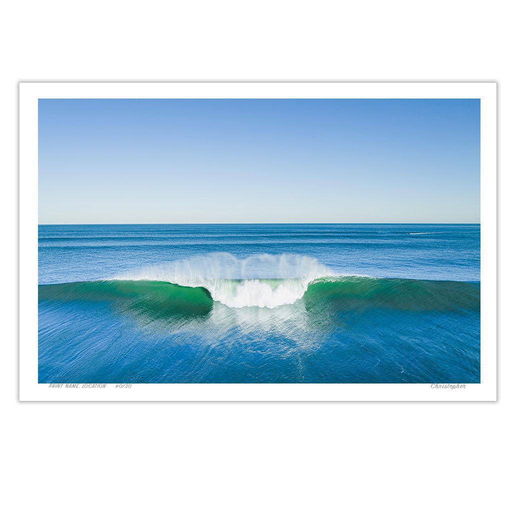 Your Choice – Aerial Surf Print of Forresters Beach, NSW Print - From Above Images