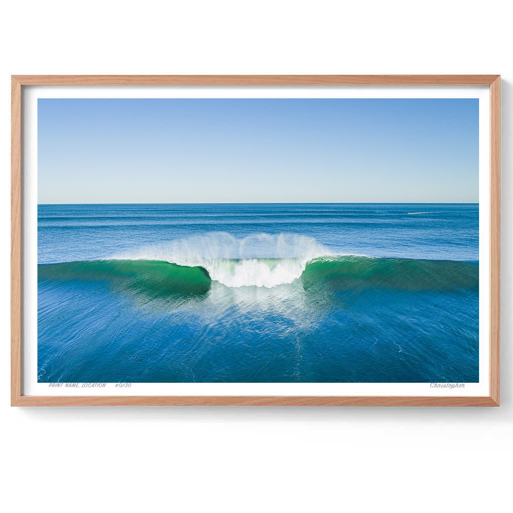 Your Choice – Aerial Surf Print of Forresters Beach, NSW Print - From Above Images